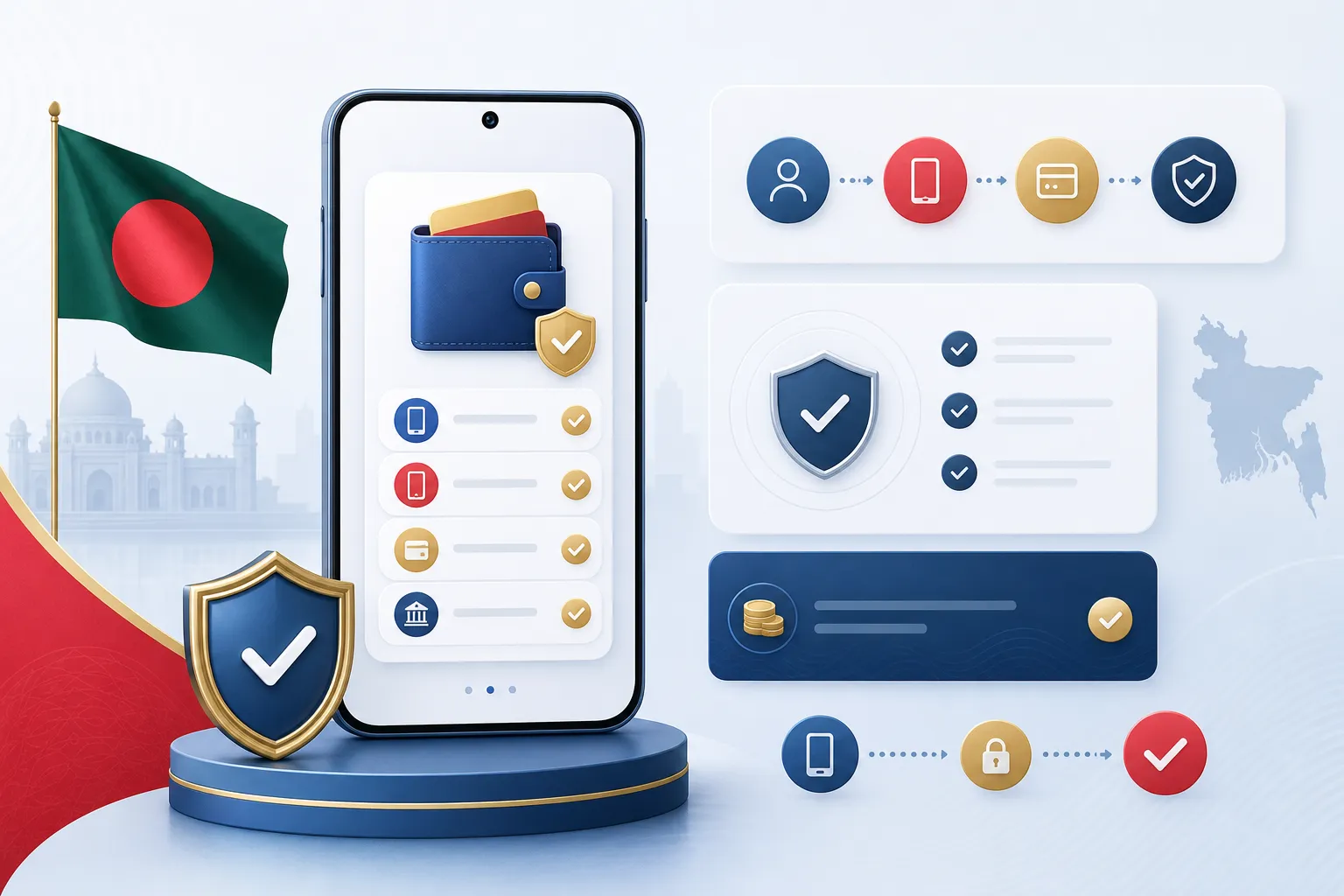 বাংলাদেশের mobile payment wallet ও transaction দৃশ্য
